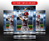 MULTI-SPORT TRADING CARDS AND 5X7 TEMPLATE - SPORTS STADIUM