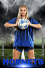 PLAYER BANNER PHOTO TEMPLATE - SOCCER DESTRUCTION - PHOTOSHOP LAYERED SPORTS TEMPLATE