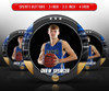 SPORTS PHOTO BUTTON TEMPLATES - GOLD MEDAL