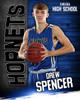 16x20 MULTI-SPORT POSTER TEMPLATE - HARDWOOD GRUNGE - CUSTOM PHOTOSHOP LAYERED SPORTS TEMPLATE