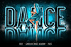 DANCE BANNER PHOTO TEMPLATE - NEON DANCE - CUSTOM PHOTOSHOP LAYERED DANCE TEMPLATE