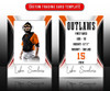 MULTI-SPORT TRADING CARDS AND 5X7 TEMPLATE - OUTWARD