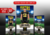 MULTI-SPORT TRADING CARDS AND 5X7 TEMPLATE - FIELD OF LEGENDS
