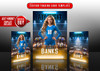 VOLLEYBALL TRADING CARDS AND 5X7 TEMPLATE - GOLDEN SET