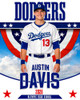 16x20 PHOTO TEMPLATE - ALL AMERICAN - CUSTOM PHOTOSHOP LAYERED SPORTS TEMPLATE