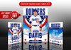 TRADING CARDS AND 5X7 TEMPLATE - ALL AMERICAN
