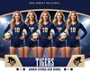 16x20 PHOTO TEMPLATE - SHOWCASE - CUSTOM PHOTOSHOP LAYERED SPORTS TEMPLATE