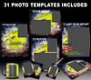 Splash Softball Photo Template Collection