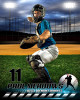 SPORTS POSTER PHOTO TEMPLATE - HOMETOWN BASEBALL - PHOTOSHOP SPORTS TEMPLATE