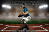 PLAYER AND TEAM BANNER PHOTO TEMPLATE - UP IN SMOKE - BASEBALL - LAYERED PHOTOSHOP SPORTS TEMPLATE