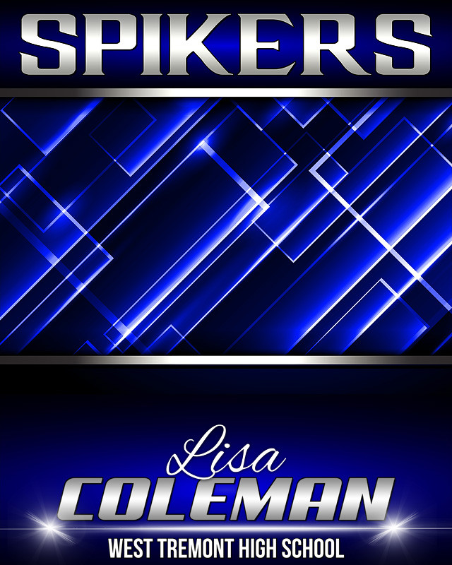 16x20 Multi-Sports Custom Photography Template - Slanted