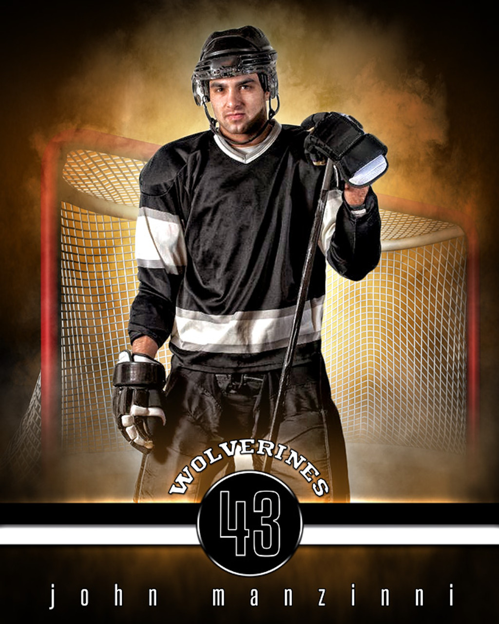 SPORTS POSTER TEMPLATE - FANTASY HOCKEY- PHOTOSHOP SPORTS TEMPLATE