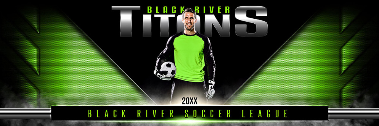 PANORAMIC SPORTS BANNER TEMPLATE - DOUBLE TAKE - PHOTOSHOP LAYERED SPORTS TEMPLATE