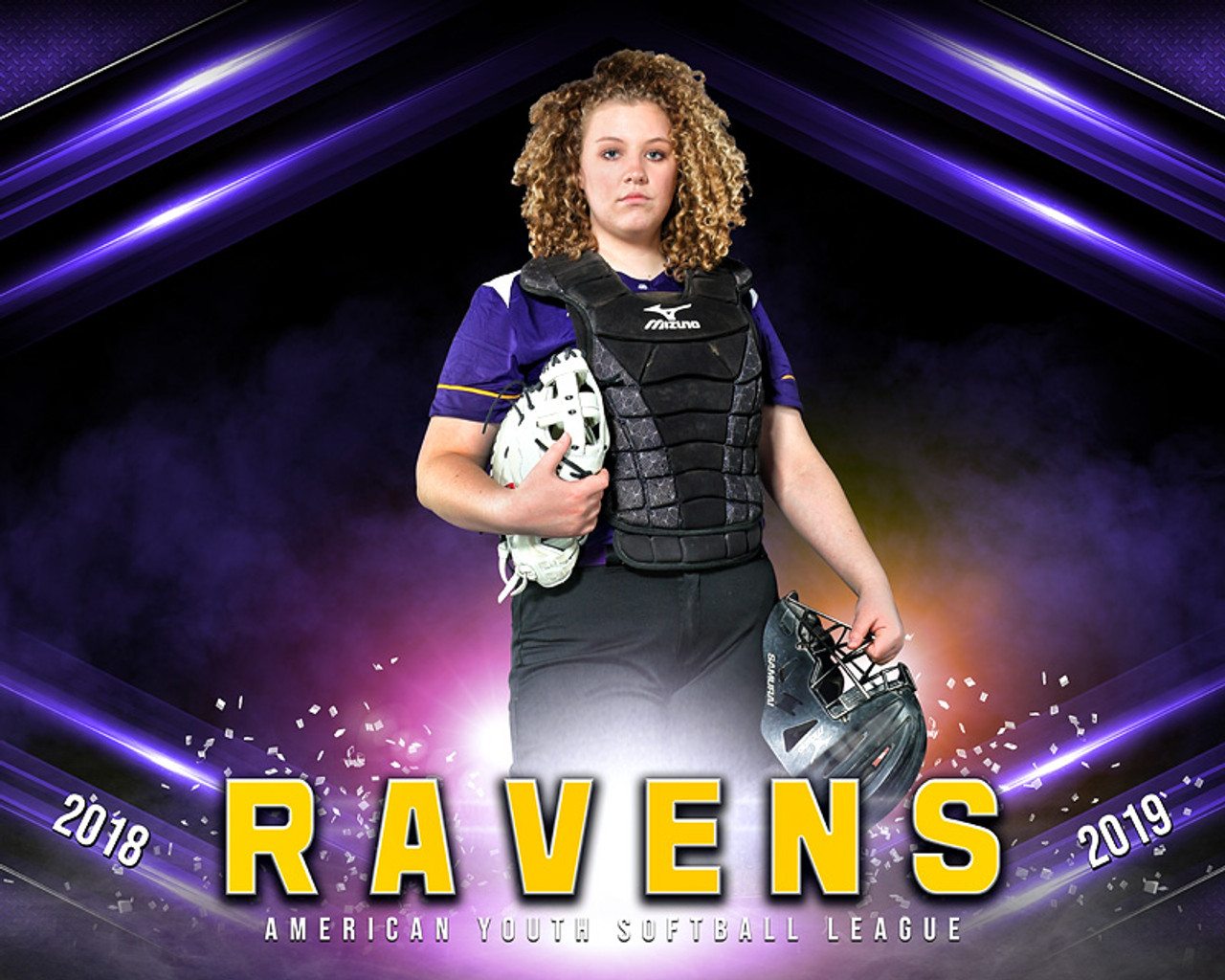 16x20 MULTI-SPORT POSTER - BREAK OUT - CUSTOM PHOTOSHOP LAYERED SPORTS TEMPLATE