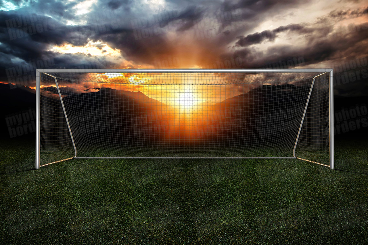 DIGITAL BACKGROUND - SOCCER GOAL III - HORIZONTAL