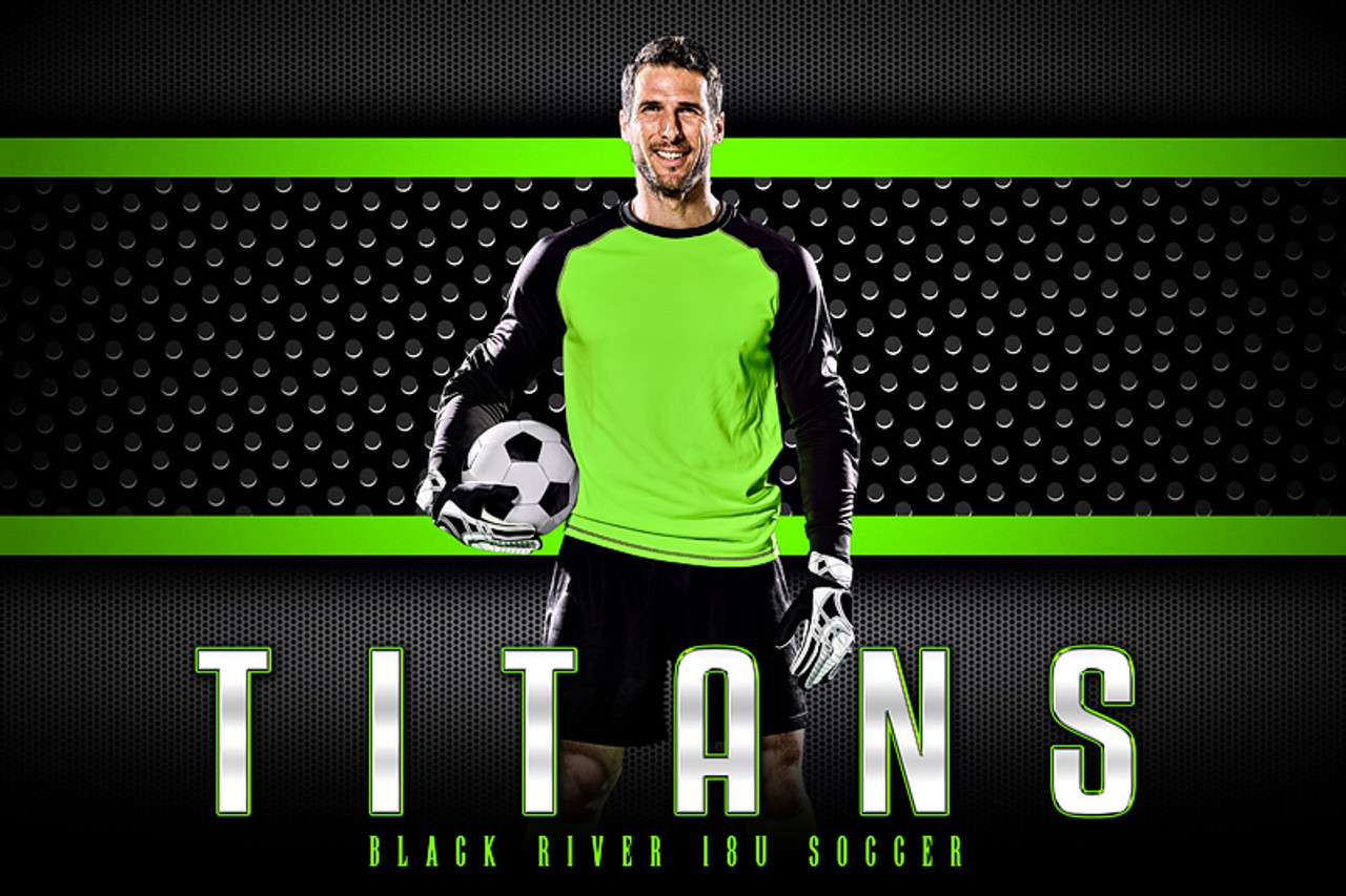 PLAYER & TEAM BANNER PHOTO TEMPLATE - BOLD - CUSTOM PHOTOSHOP LAYERED SPORTS TEMPLATE