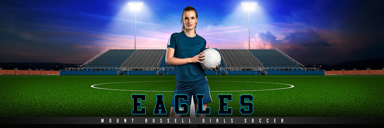 PANORAMIC SPORTS BANNER TEMPLATE - HOME TURF - SOCCER - CUSTOM LAYERED PHOTOSHOP SPORTS TEMPLATE