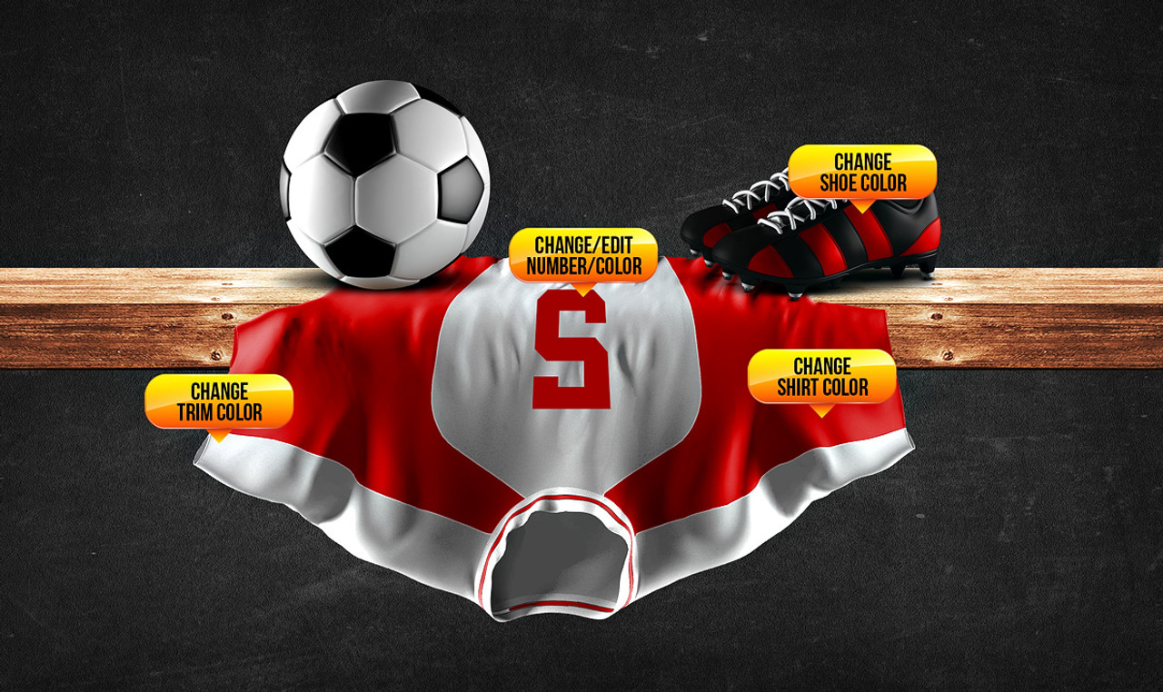 SOCCER PANORAMIC SPORTS BANNER TEMPLATE - SOCCER CHALK - CUSTOM LAYERED PHOTOSHOP SPORTS TEMPLATE