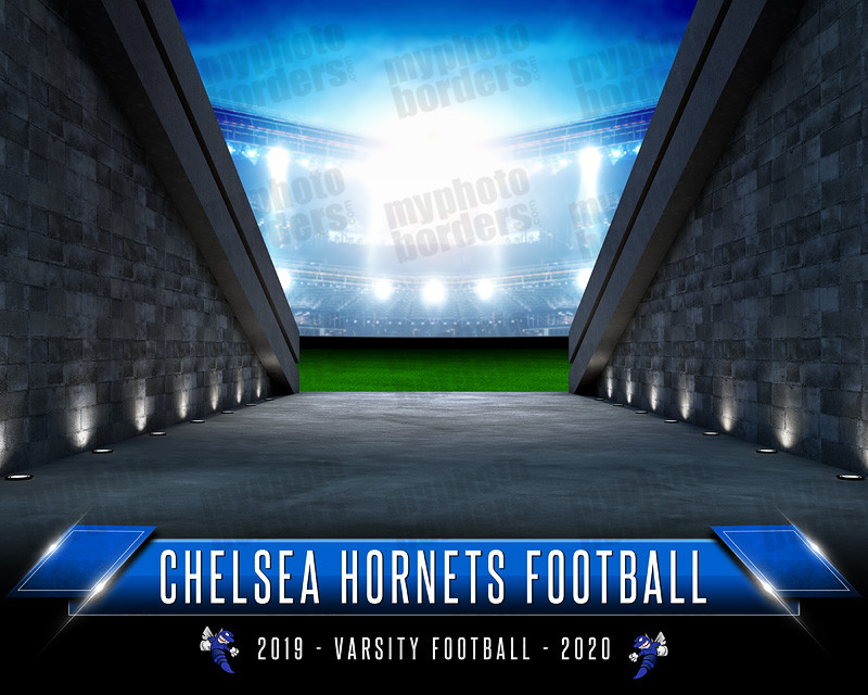 16x20 MULTI-SPORT POSTER TEMPLATE - SPORTS TUNNEL II - CUSTOM PHOTOSHOP LAYERED SPORTS TEMPLATE