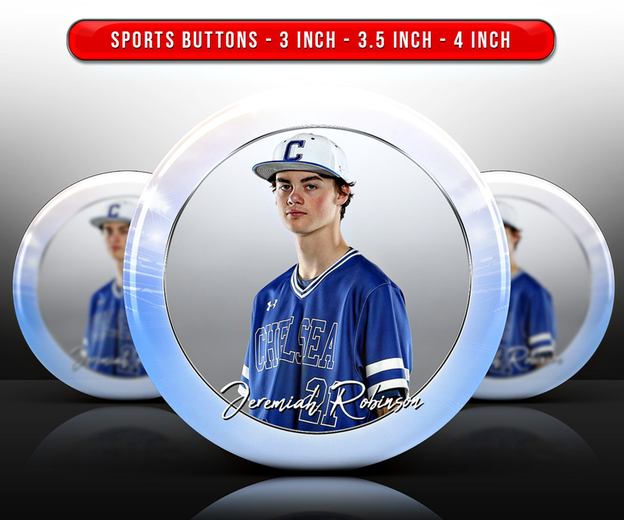 SPORTS PHOTO BUTTON TEMPLATES - INTENSITY