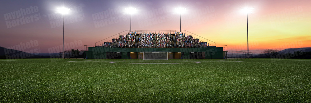 DIGITAL BACKGROUND - SOCCER PARK - PANORAMIC 