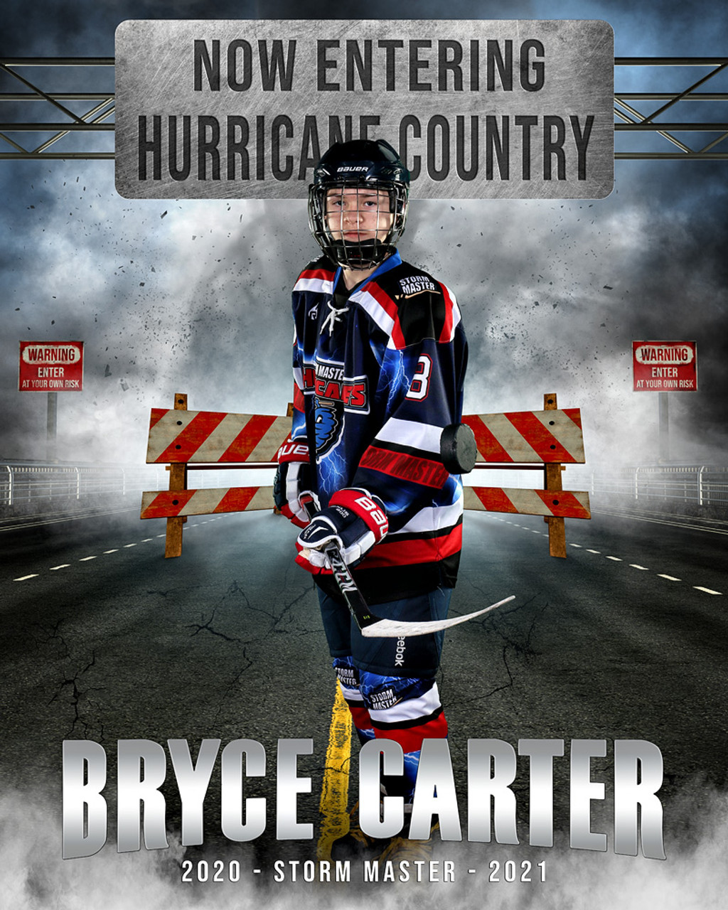 16x20 MULTI-SPORT POSTER TEMPLATE - STORM MASTER - CUSTOM PHOTOSHOP LAYERED SPORTS TEMPLATE