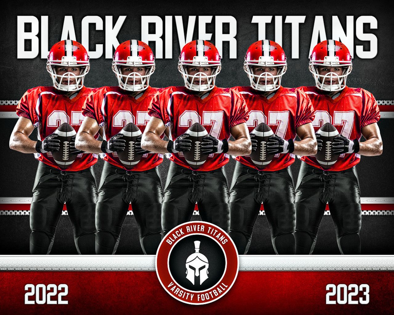 16x20 MULTI-SPORT POSTER - STITCHED UP - CUSTOM PHOTOSHOP LAYERED SPORTS TEMPLATE