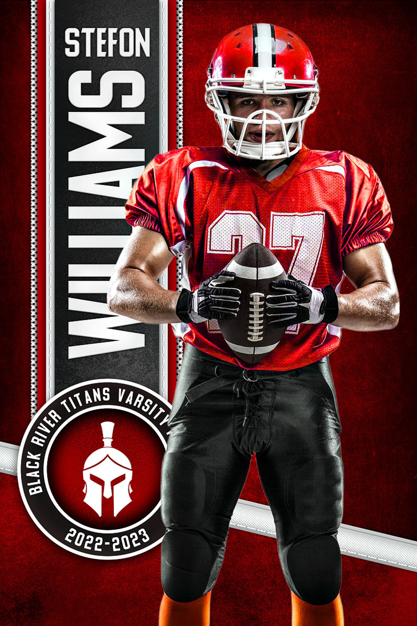 MULTI-SPORT BANNER PHOTO TEMPLATE - STITCHED UP - CUSTOM PHOTOSHOP LAYERED SPORTS TEMPLATE