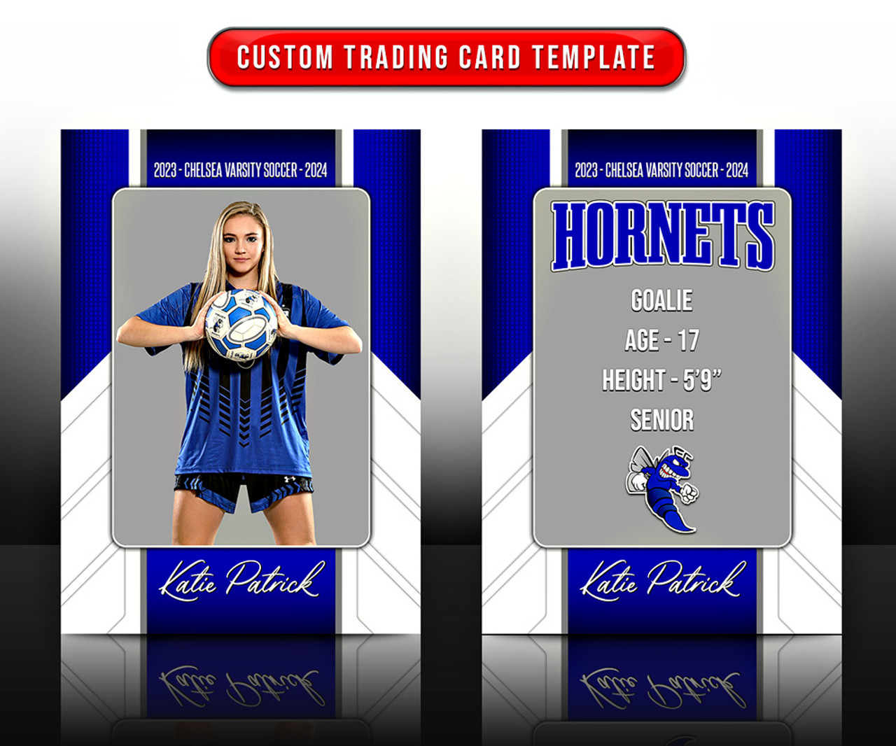 MULTI-SPORT TRADING CARDS AND 5X7 TEMPLATE - GRID