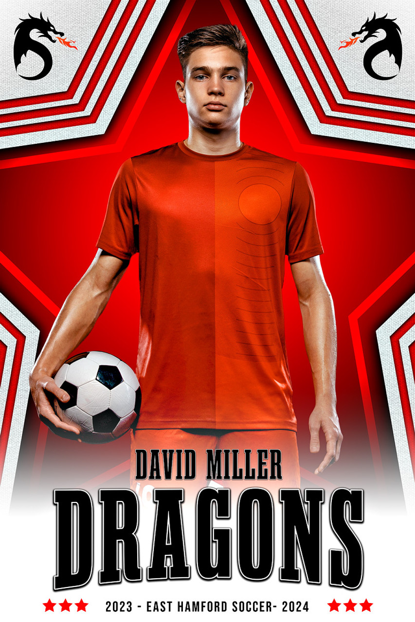 MULTI-SPORT BANNER PHOTO TEMPLATE - STARDOM - CUSTOM PHOTOSHOP LAYERED SPORTS TEMPLATE