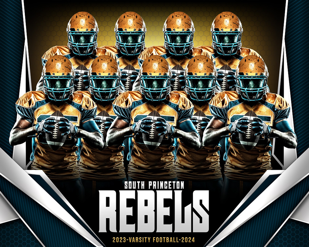 16x20 SPORTS PHOTO TEMPLATE - BOUND - CUSTOM PHOTOSHOP LAYERED SPORTS TEMPLATE