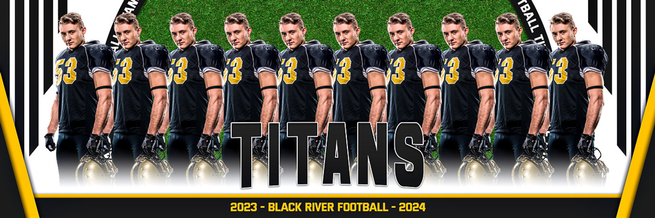 PANORAMIC SPORTS BANNER TEMPLATE - CENTER FOCUS - PHOTOSHOP LAYERED SPORTS TEMPLATE