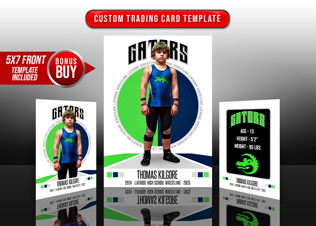 MULTI-SPORT TRADING CARDS AND 5X7 TEMPLATE - ON THE SPOT