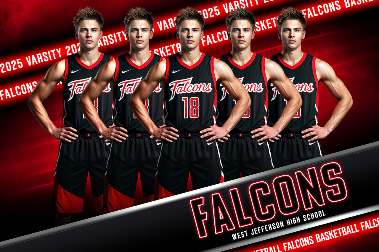 PLAYER BANNER PHOTO TEMPLATE - MIRAGE - CUSTOM PHOTOSHOP LAYERED SPORTS TEMPLATE
