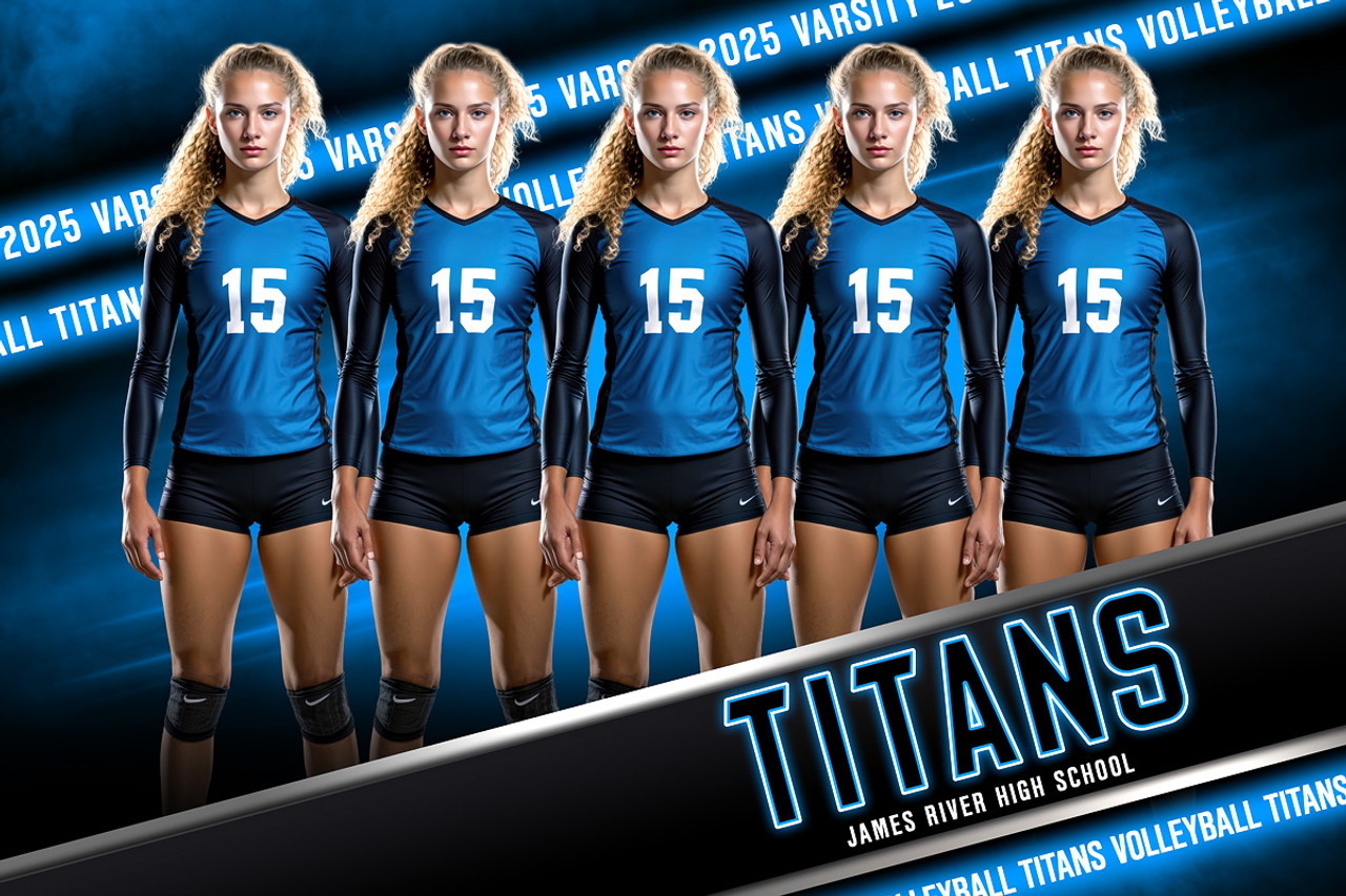 PLAYER BANNER PHOTO TEMPLATE - MIRAGE - CUSTOM PHOTOSHOP LAYERED SPORTS TEMPLATE