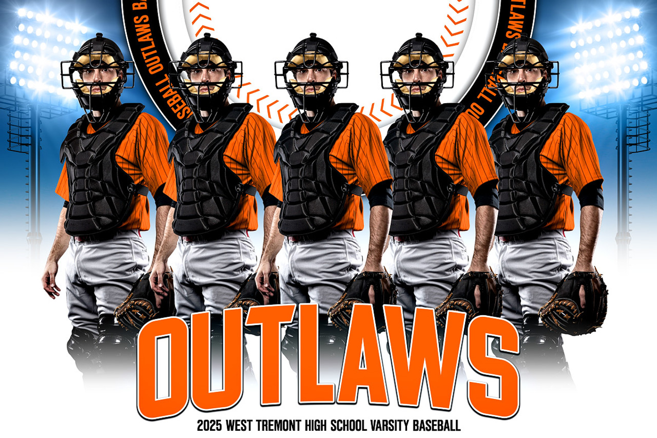 PLAYER BANNER PHOTO TEMPLATE - LIGHT 'EM UP - CUSTOM PHOTOSHOP LAYERED SPORTS TEMPLATE
