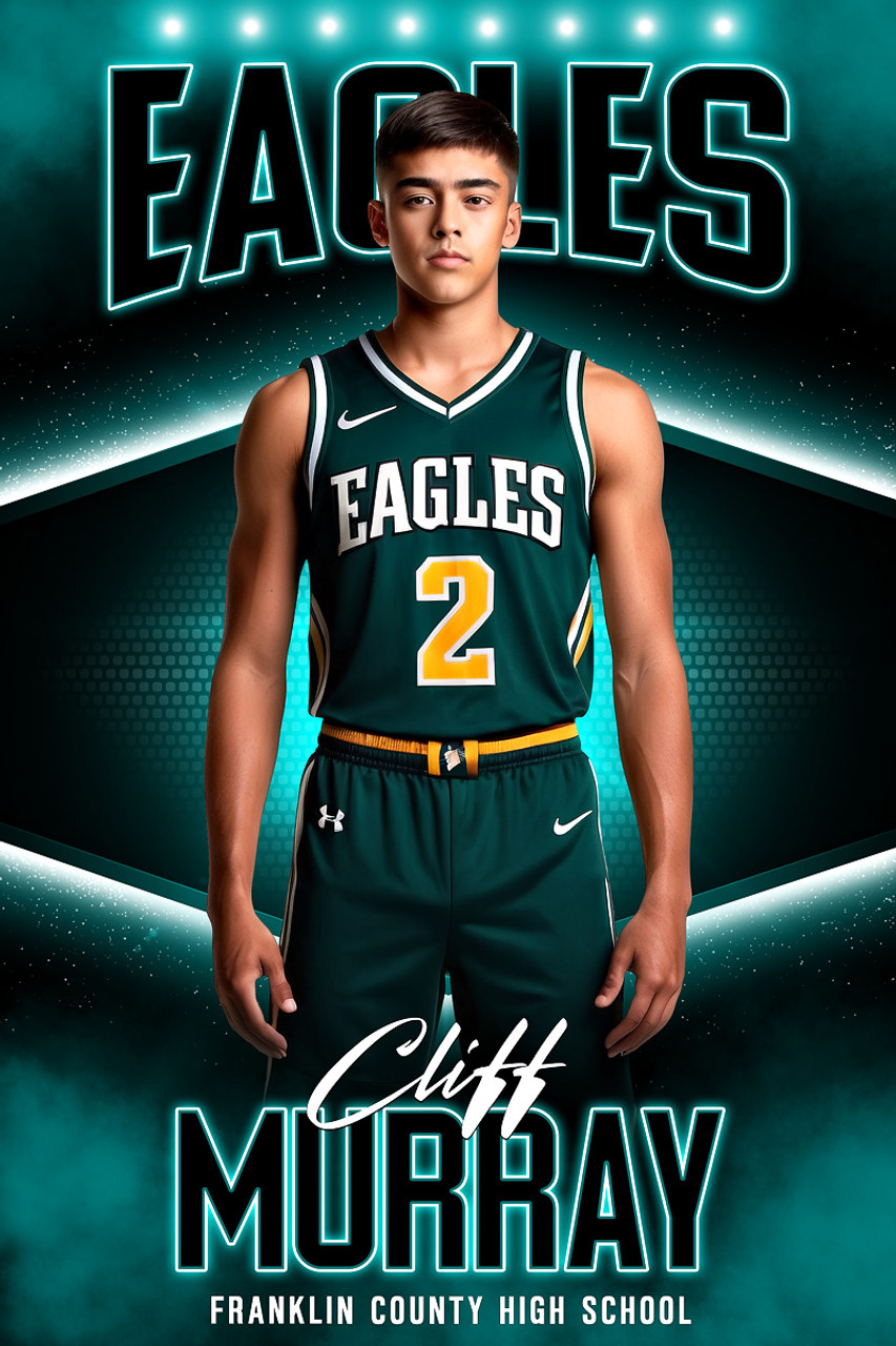 PLAYER BANNER PHOTO TEMPLATE - MYSTIFY - CUSTOM PHOTOSHOP LAYERED SPORTS TEMPLATE