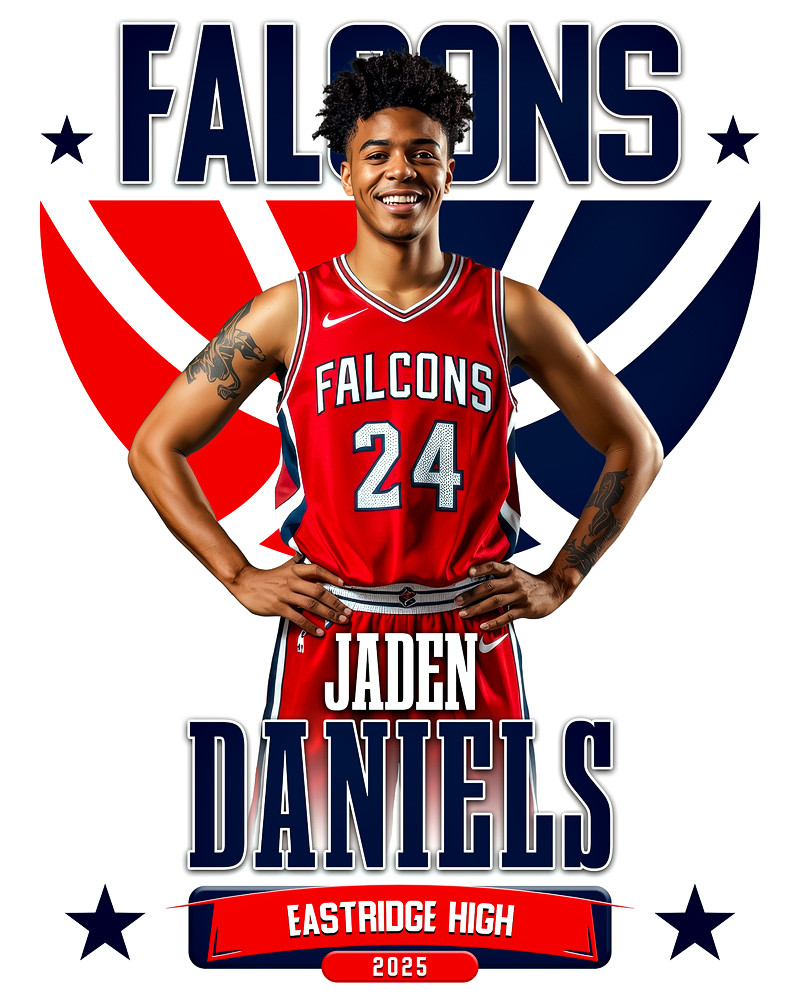 16x20 PHOTO TEMPLATE - SEGMENT - CUSTOM PHOTOSHOP LAYERED SPORTS TEMPLATE