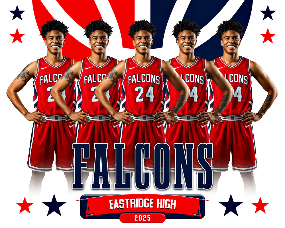 16x20 PHOTO TEMPLATE - SEGMENT - CUSTOM PHOTOSHOP LAYERED SPORTS TEMPLATE