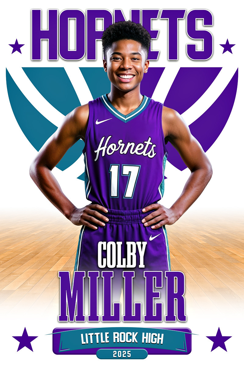 PLAYER BANNER PHOTO TEMPLATE -  SEGMENT - CUSTOM PHOTOSHOP LAYERED SPORTS TEMPLATE