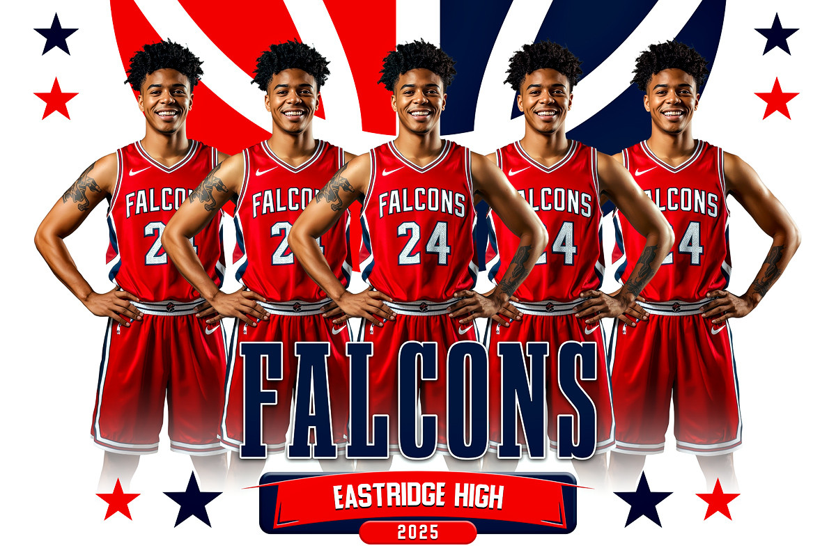 PLAYER BANNER PHOTO TEMPLATE -  SEGMENT - CUSTOM PHOTOSHOP LAYERED SPORTS TEMPLATE