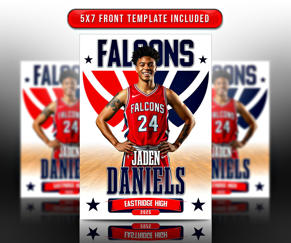 MULTI-SPORT TRADING CARDS AND 5X7 TEMPLATE - SEGMENT