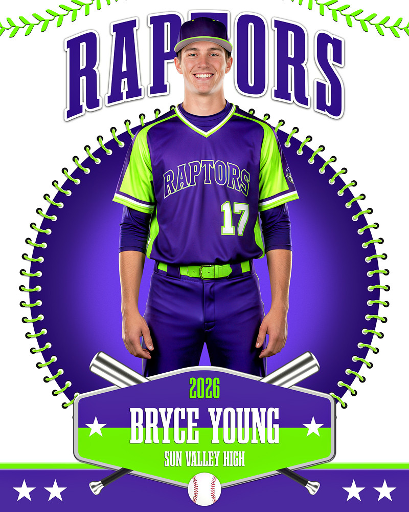 16x20 PHOTO TEMPLATE - CROSSOVER - CUSTOM PHOTOSHOP LAYERED SPORTS TEMPLATE