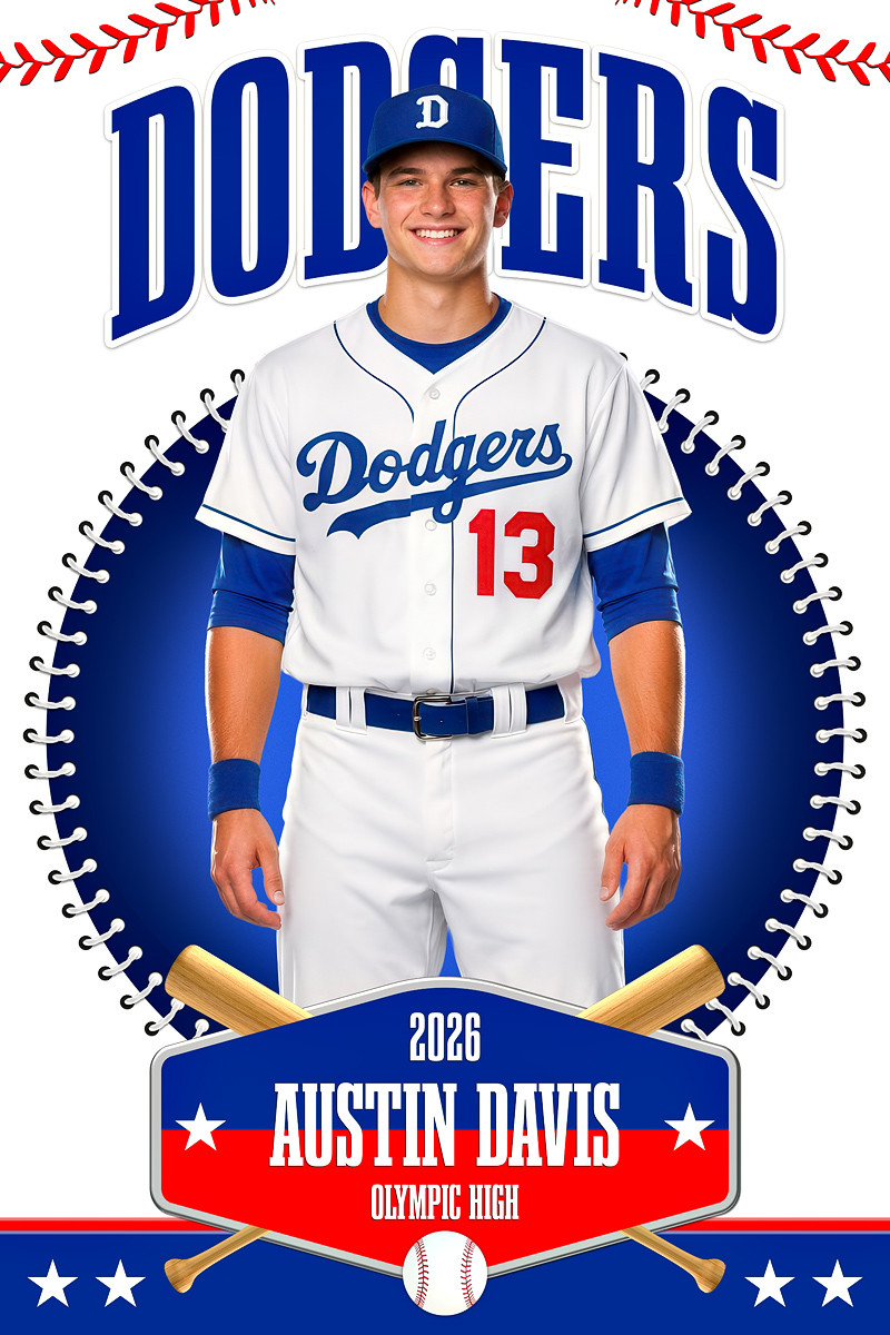 PLAYER BANNER PHOTO TEMPLATE -  CROSSOVER - CUSTOM PHOTOSHOP LAYERED SPORTS TEMPLATE