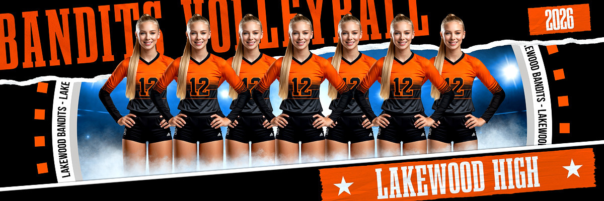 PANORAMIC SPORTS BANNER TEMPLATE - BLUE SKIES - CUSTOM LAYERED PHOTOSHOP SPORTS TEMPLATE