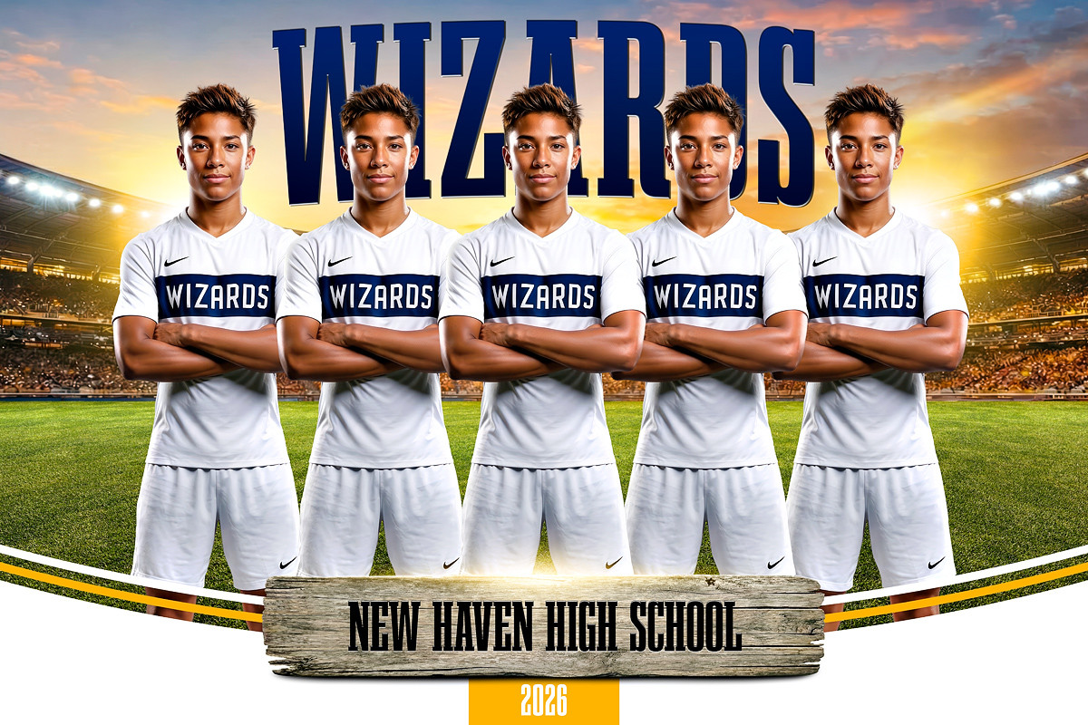 PLAYER BANNER PHOTO TEMPLATE -  UNDER THE LIGHTS - CUSTOM PHOTOSHOP LAYERED SPORTS TEMPLATE