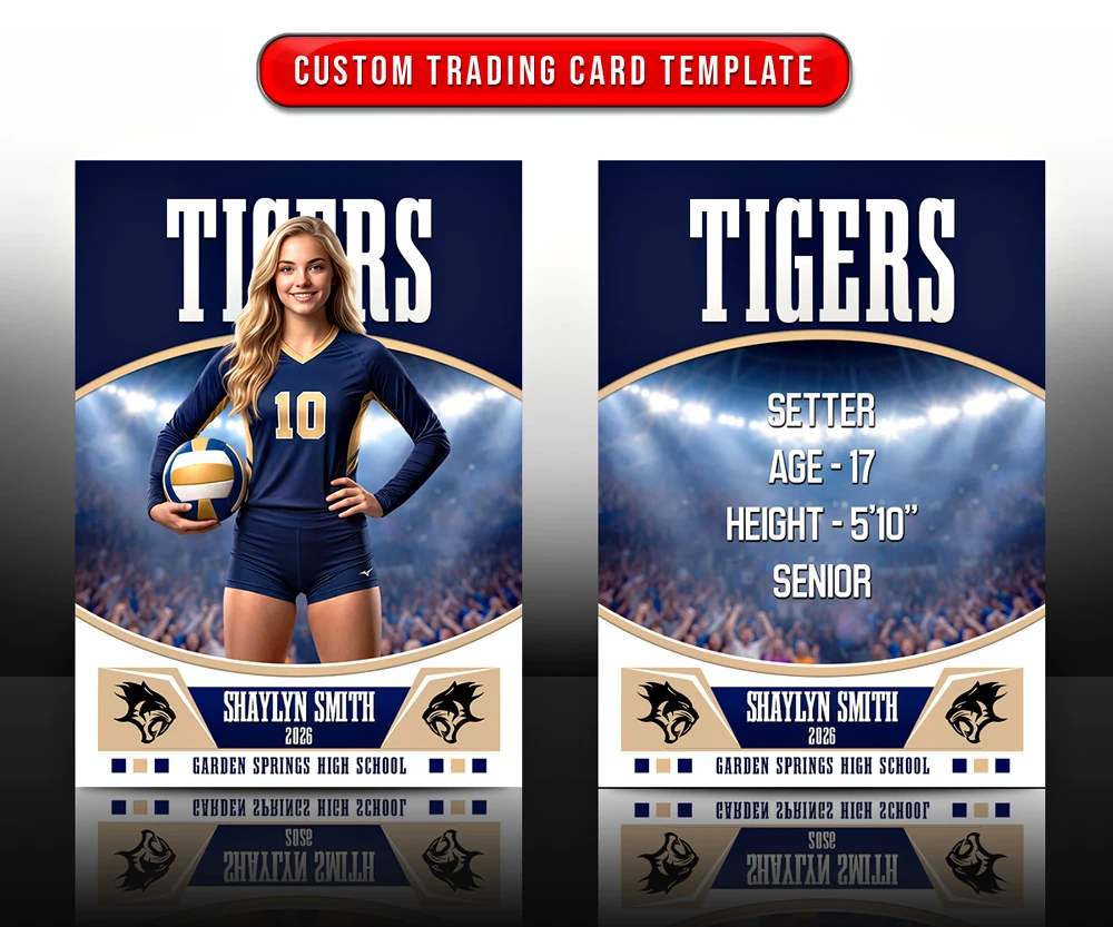 TRADING CARDS AND 5X7 TEMPLATE - SHOWCASE