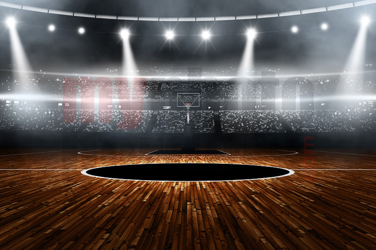 DIGITAL BACKGROUND - BASKETBALL STADIUM - HORIZONTAL