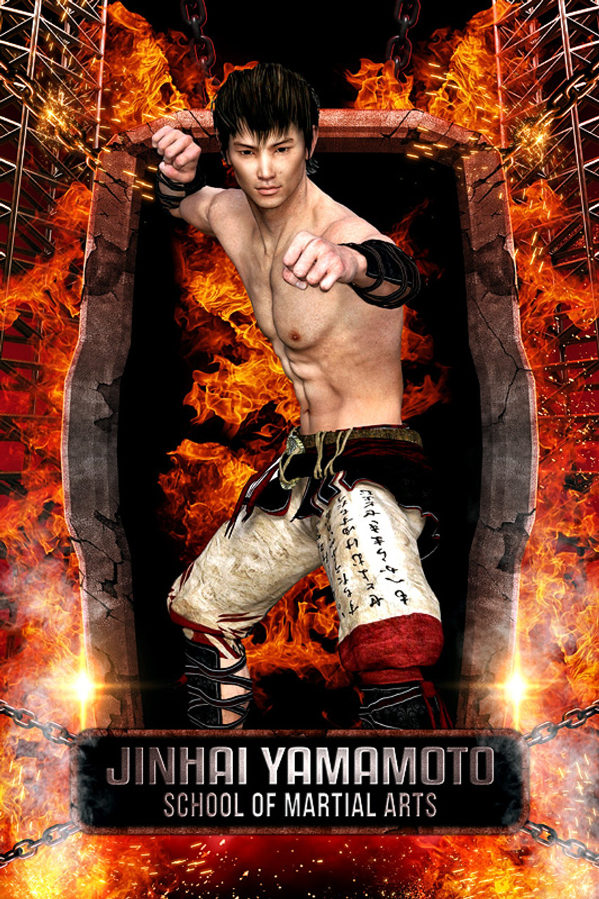 PLAYER BANNER PHOTO TEMPLATE - CHAINED INFERNO