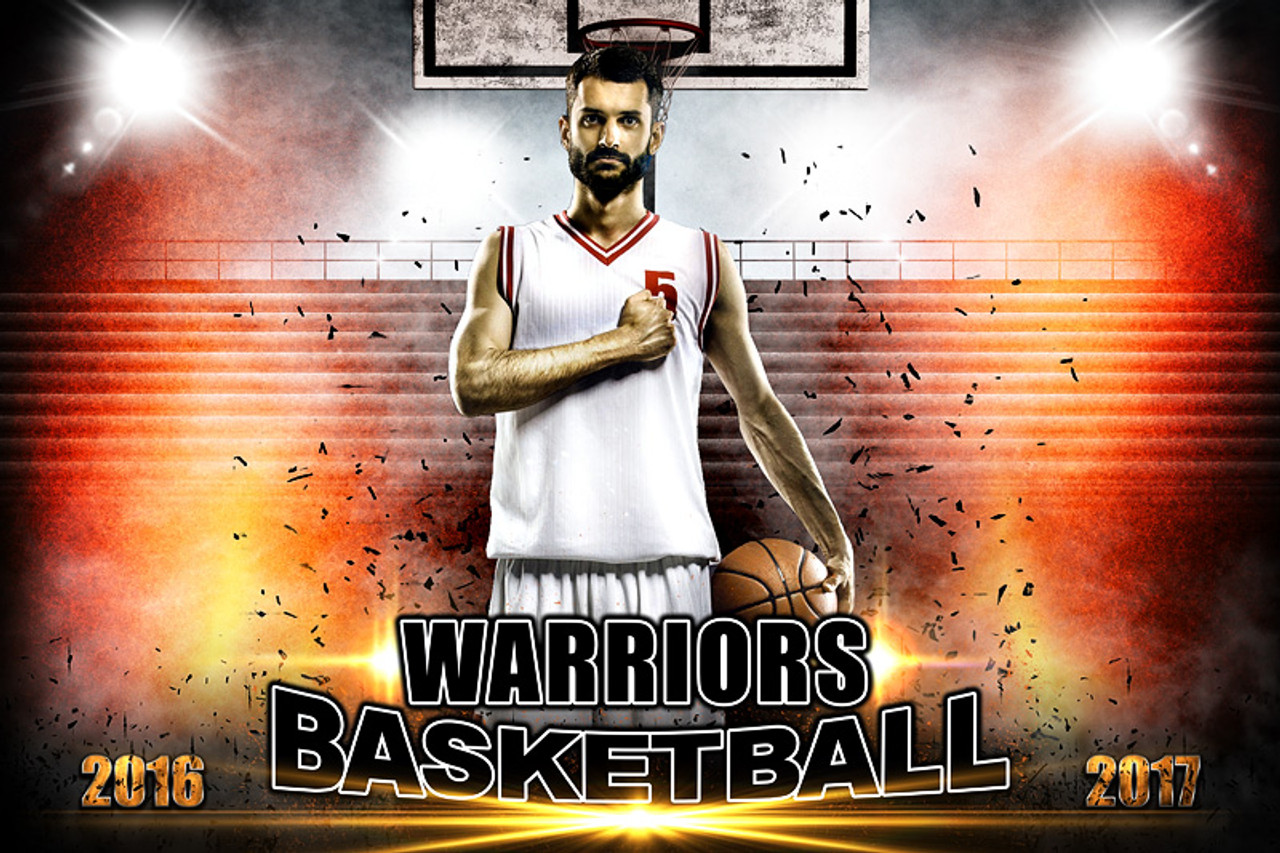 PLAYER BANNER PHOTO TEMPLATE - HORIZONTAL - IMPACT BASKETBALL